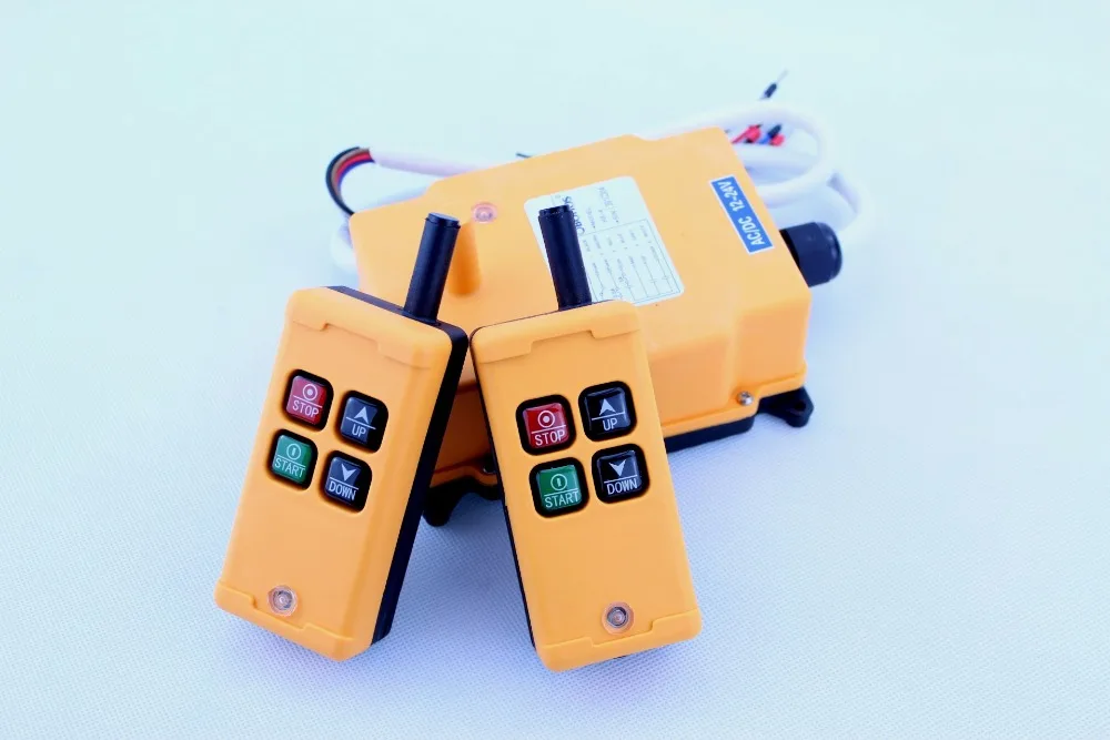 

HS-4(2TX+1RX) 4 Channels 1 Speed Control Hoist industrial wireless Crane Radio Remote Control System crane