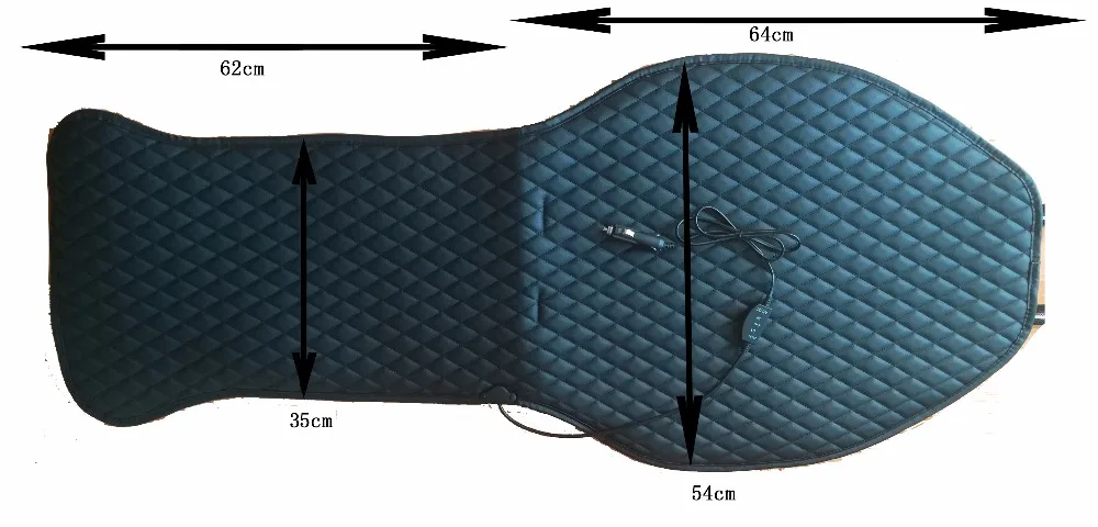 Брендовая Новая электрическая подушка для сидения автомобиля с подогревом 12 В, легкая установка, искусственная кожа, зимний нагрев, сохраняющий тепло, не двигается, чехол для сиденья автомобиля