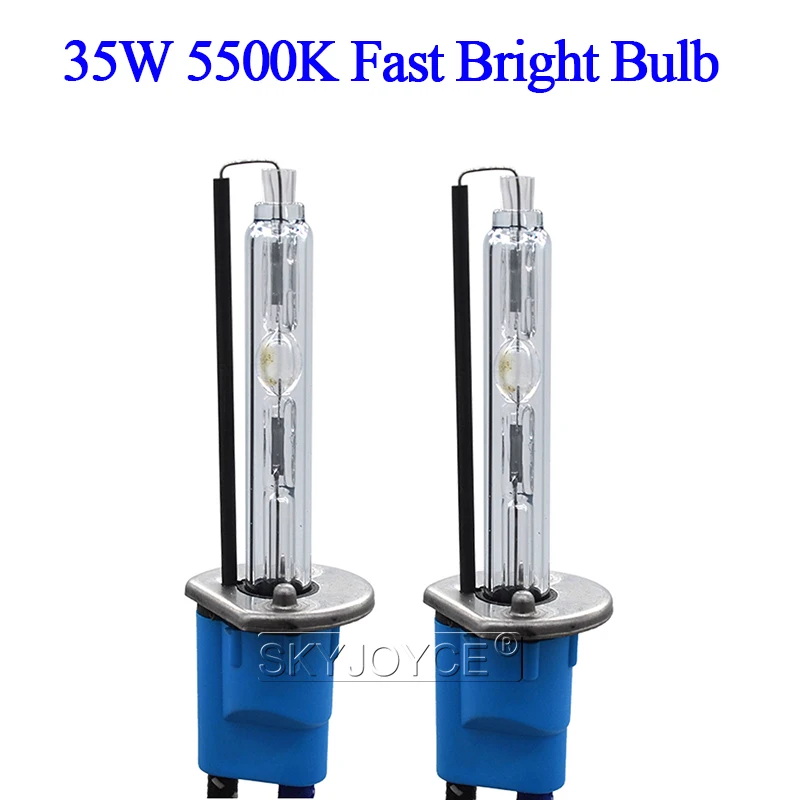 SKYJOYCE 35W DLT F3 Fast Bright Quick Start HID Ballast Kit Xenon H7 H1 H11 H3 HB4 D2H Car Headlight Bulb 35W 5500K H7 Xenon Kit (3)