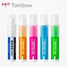 TOMBOW моно один пластиковый ластик губная помада резиновая 5 цветов Многоразовые японские канцелярские принадлежности для студентов, детей, маленький подарок JCB-111