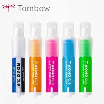 

TOMBOW MONO ONE Plastic Eraser Lipstick Rubber 5 Colors Refillable Japanese Stationery for Student,Kids,Small Gift JCB-111
