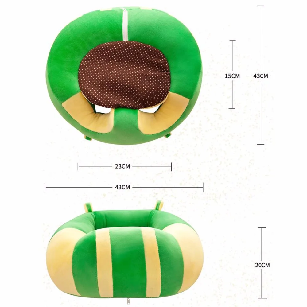 Горячая Детские Поддержка сиденье плюшевые мягкие детский диван младенец учится сидеть стул держать сидя удобные для От 0 до 2 лет Детские