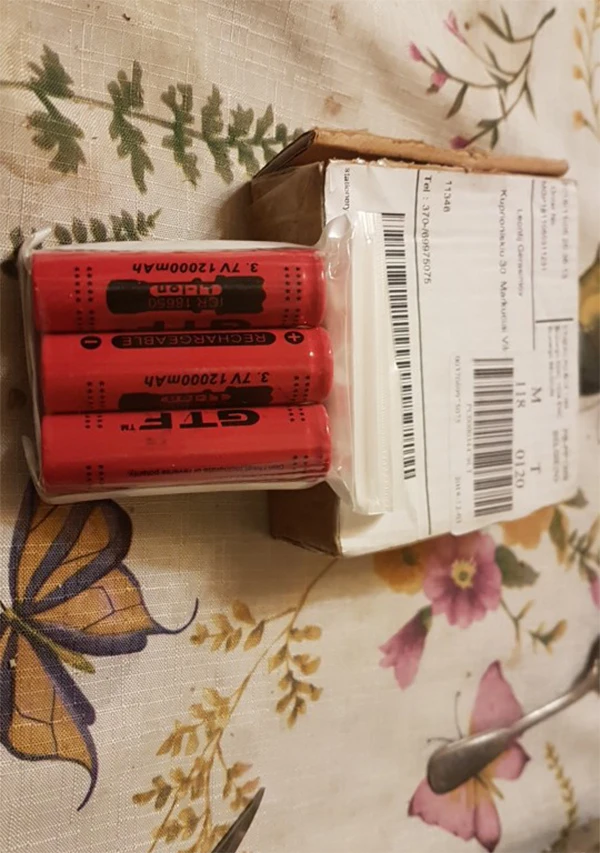 GTF 3 7 V 12000mah 18650 батарея светодиодный фонарик фонафонарь батареи li ion
