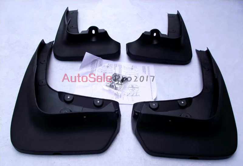 Black plastic Full Set Molded Splash Guards Mud Flaps Cover 4pcs For BMW X6 E71 2009 2010 2012 2013 2014 | Автомобили и мотоциклы
