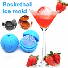 Силиконовая форма для льда Форма для льда круглые баскетбольные коктейли 3D экологичный охладитель питьевой для кухни вечерние инструменты для бара