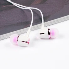 100 шт Мобильный телефон MP3 Универсальный 3,5 мм прозрачный шнур Наушники с пшеничными беруши