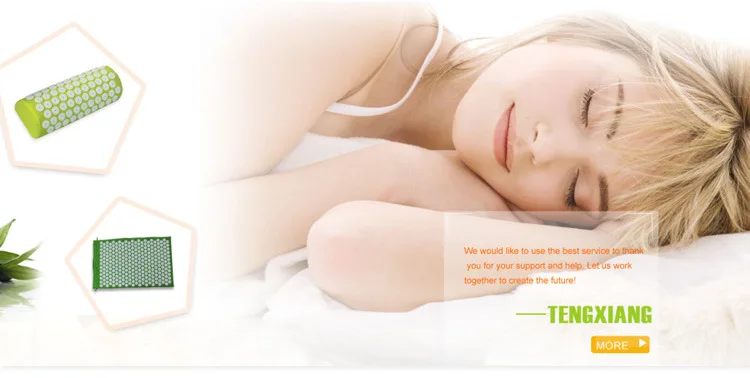 Healthy Head Massage Headache-relieve Pillow Massager Yoga Bed Pain Relieve Acupressure of Nails Acupressure Pillow for Head-6