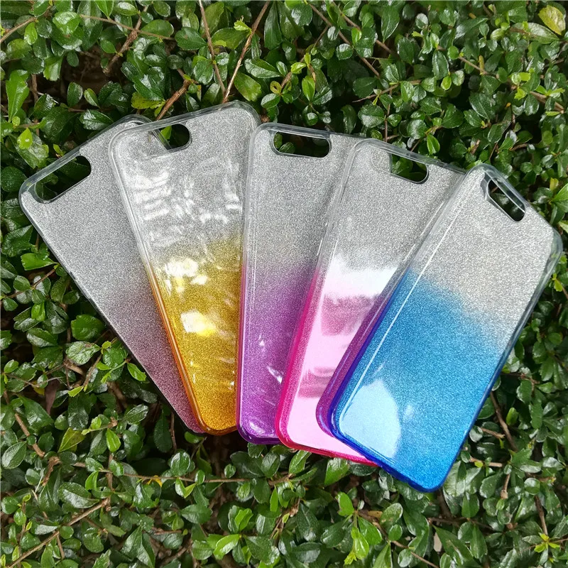 

Simple fashion Gradient Color Glitter Silicon Case For Asus ZenFone 4 ZE554KL Z01KD Z01KS Z01KDA Cover Capa Funda Case