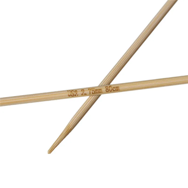 DoreenBeads бамбуковые круговые спицы прозрачная трубка спицы для вязания швейные принадлежности 80 см(31 4/") длинные, 1 пара