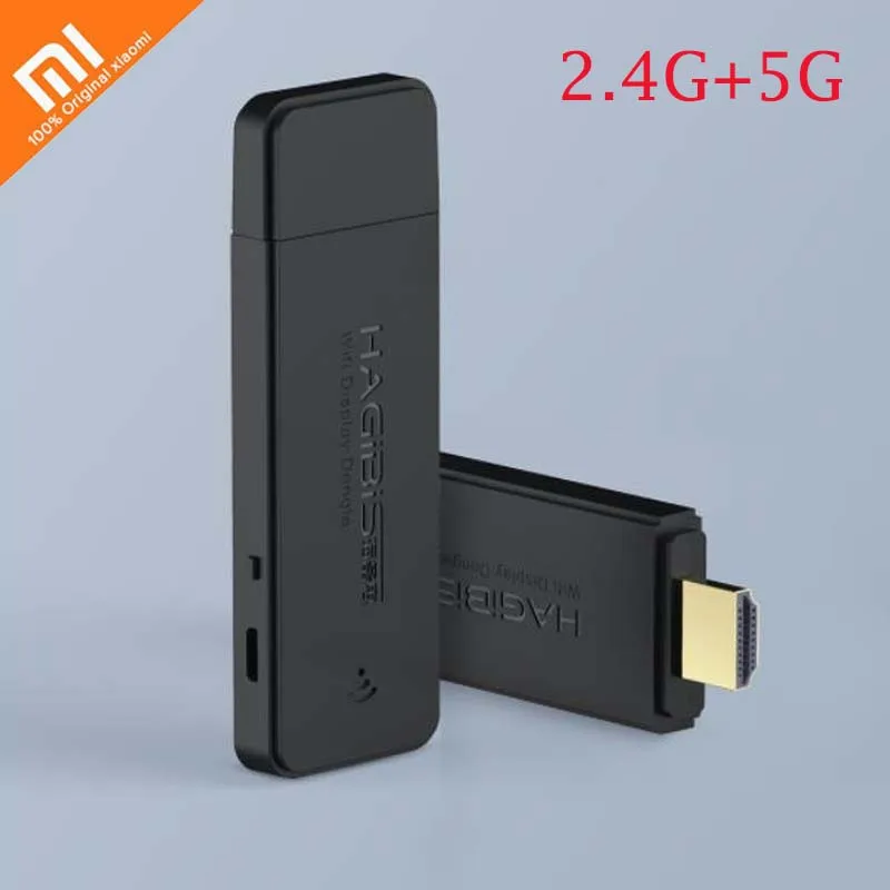 

Xiaomi HAGiBiS HDMI Wireless Same Screen Mini HD 1080P Same Frequency 2.4G+5G WIFI Home theater for IOS/ Android/MAC OS /Windows