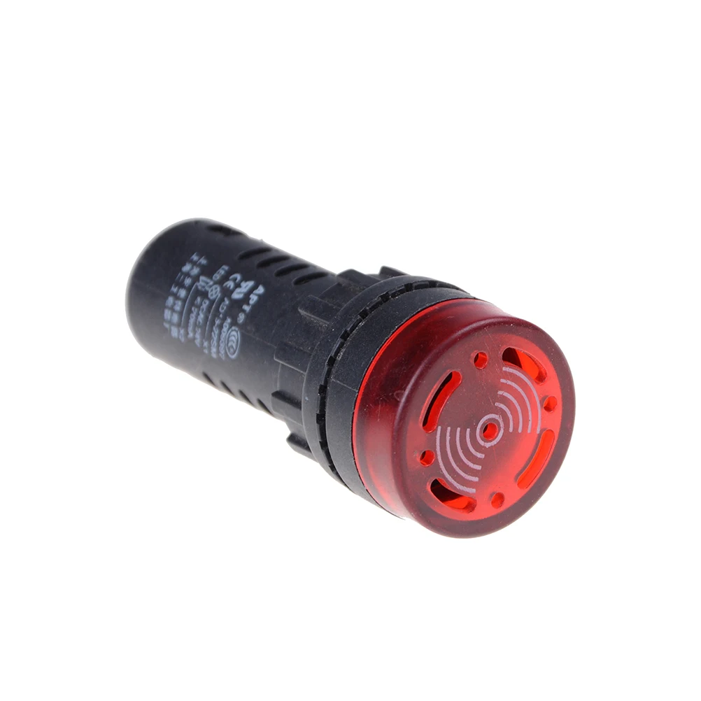 Индикатор сигнальная лампа flash зуммер 12 В 24 В 220 В 380 В Высокое качество 1 шт. LED 22 мм