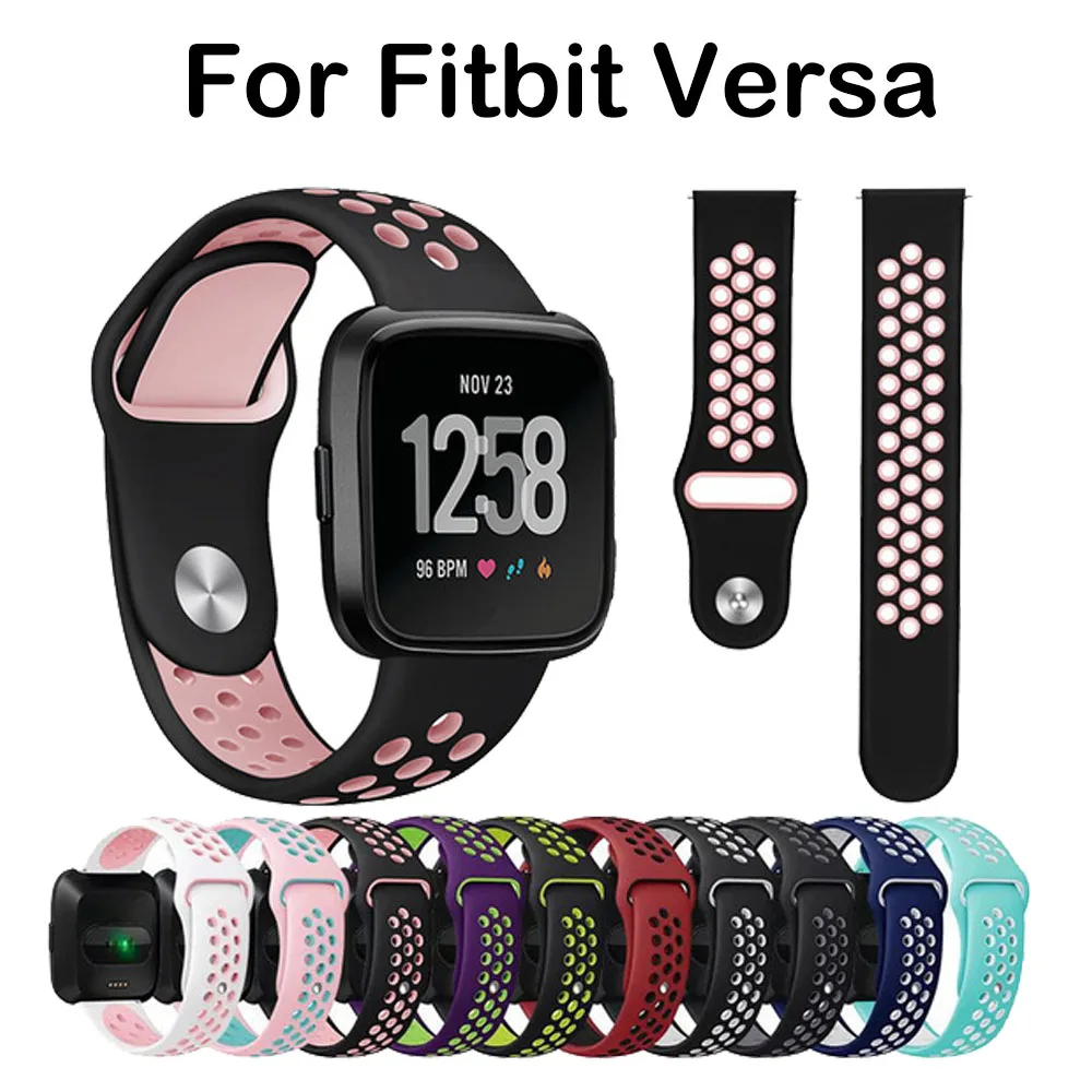 

Colorful Silicone Watchband Wrist Band Strap for Fitbit Versa Smart Watch Replacement Bracelet Strap belt for fitbit Versa