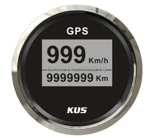 KUS горячая Распродажа 52 мм Цифровой GPS Спидометр велометр с антенной для морской