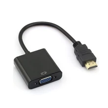 HDMI to VGA Female adapter digital to analog audio converter Male to Female cable for Xbox PS4 PC Laptop TV box to Projector
