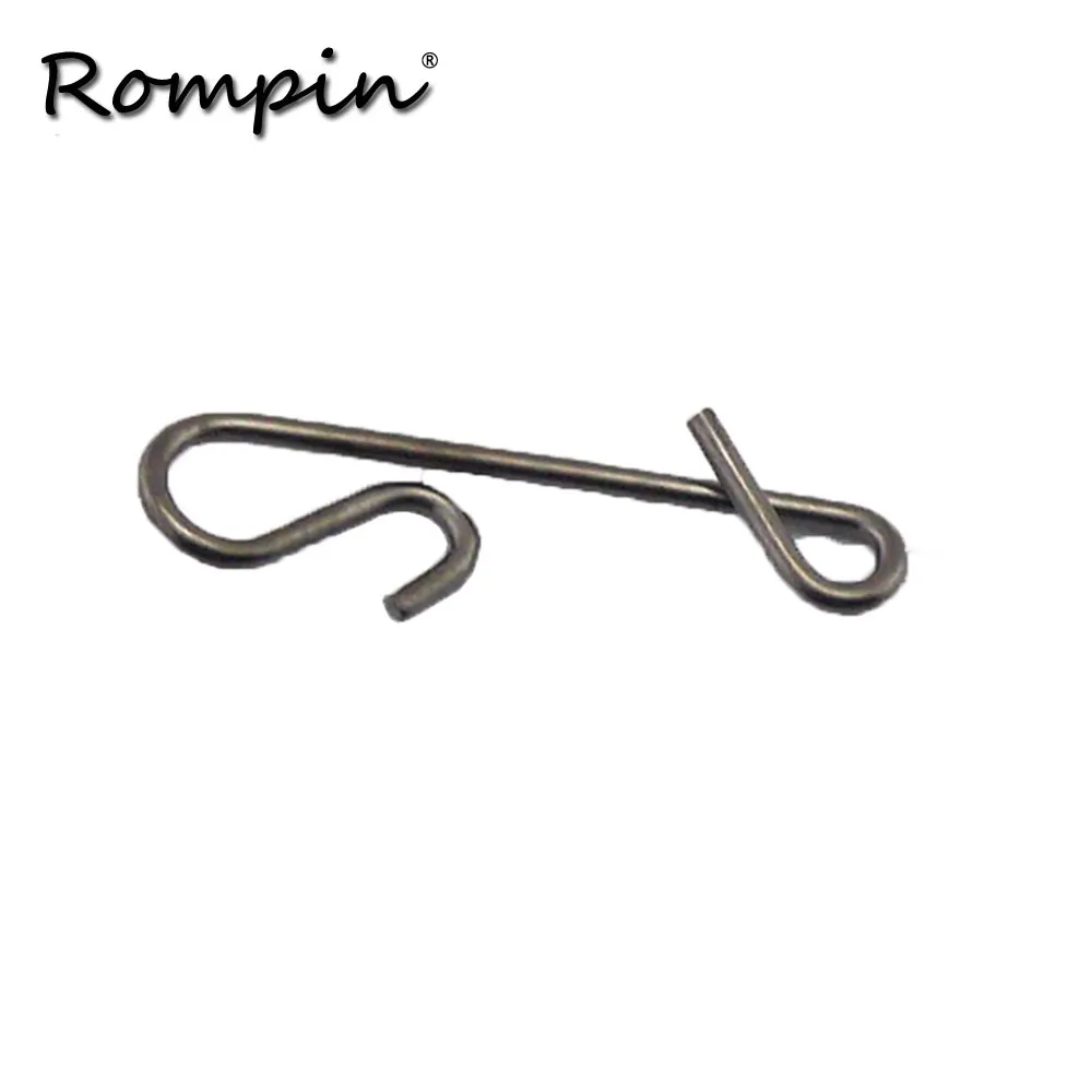 Rompin 50 قطعة/الوحدة جديلة Knotless موصلات خيط صنارة الصيد سلك موصل الصيد برميل دوار التبعي Pesca معالجة أداة إغراء