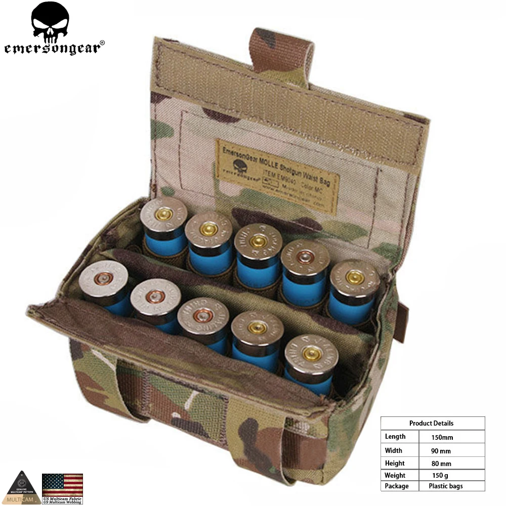 

EMERSONGEAR Bullet Ammo Holder Box Paintball Airsoft Tactical Shotgun Bullet Bag Portable Hunting Magazine Pouches EM9040
