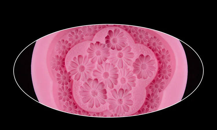 Цветочная форма для мыла в форме маргаритки, силиконовая форма для шоколадных конфет, инструменты для украшения тортов из мастики e858