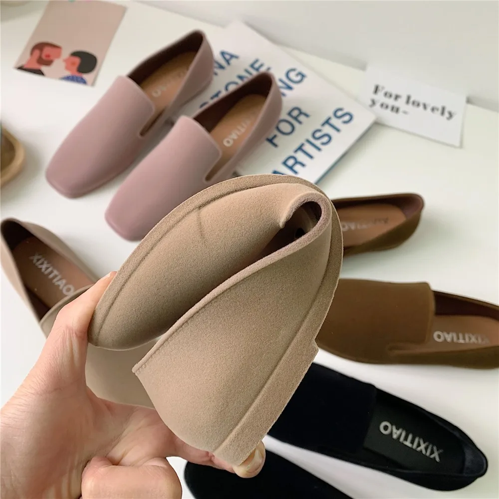 

Spring fashion Korean casual shoes shallow mouth lazy peas shoes women