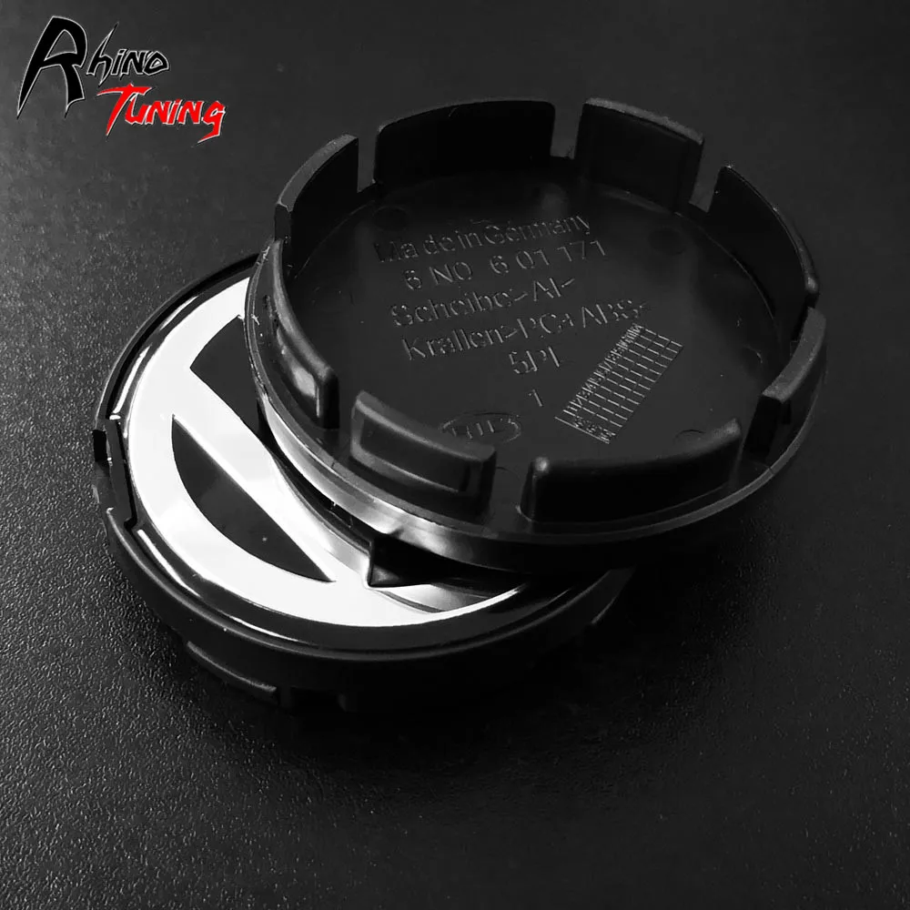 

Rhino Tuning 4PCs 55mm(52mm) Wheel Center Caps for Golf Jetta Polo MK3 MK4 6N0601171 #298