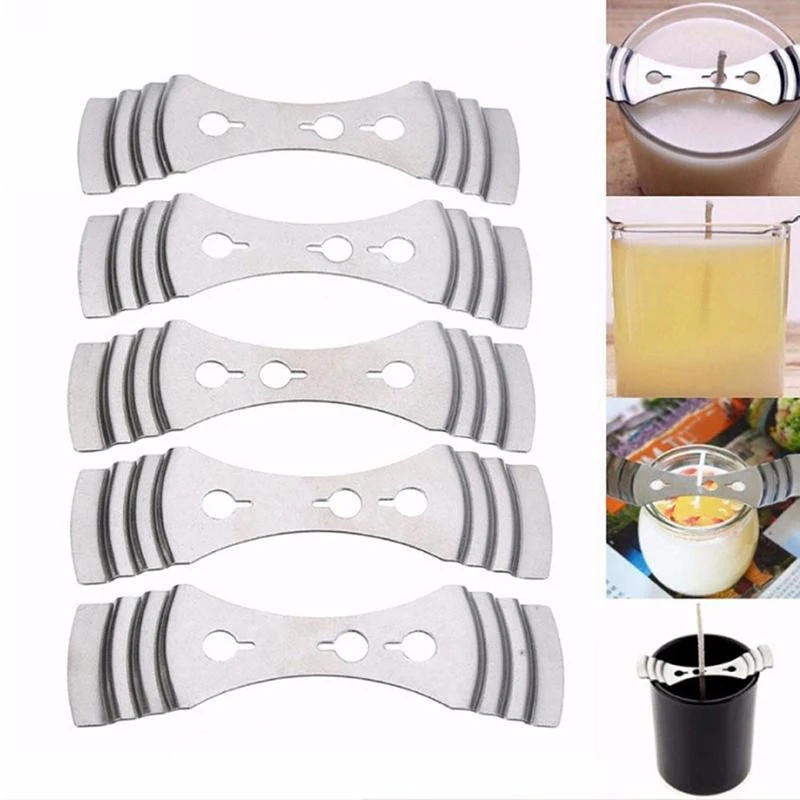 

Silver Colour Candle Wick Holder Centering Device Metal Wick Holder Three Hole Iron Material Candles Accessory