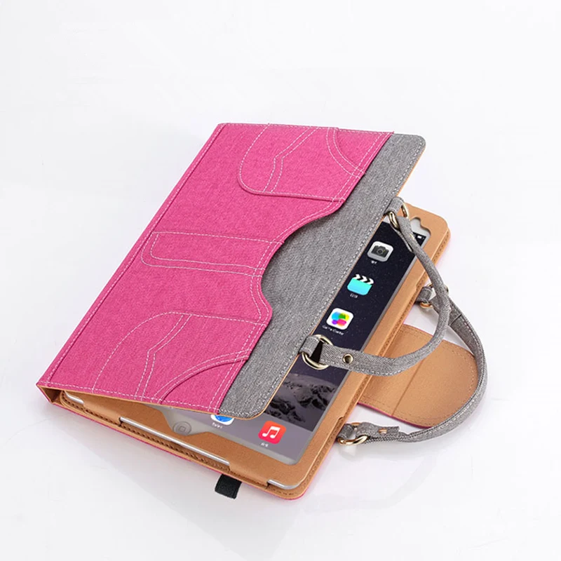 

2017 High Quality Beautiful portable For PU cavas Apple Ipad air 1 2 pro 9.7 " Case mini 1 2 3 4 Cover for Ipad 5/6 shell Case