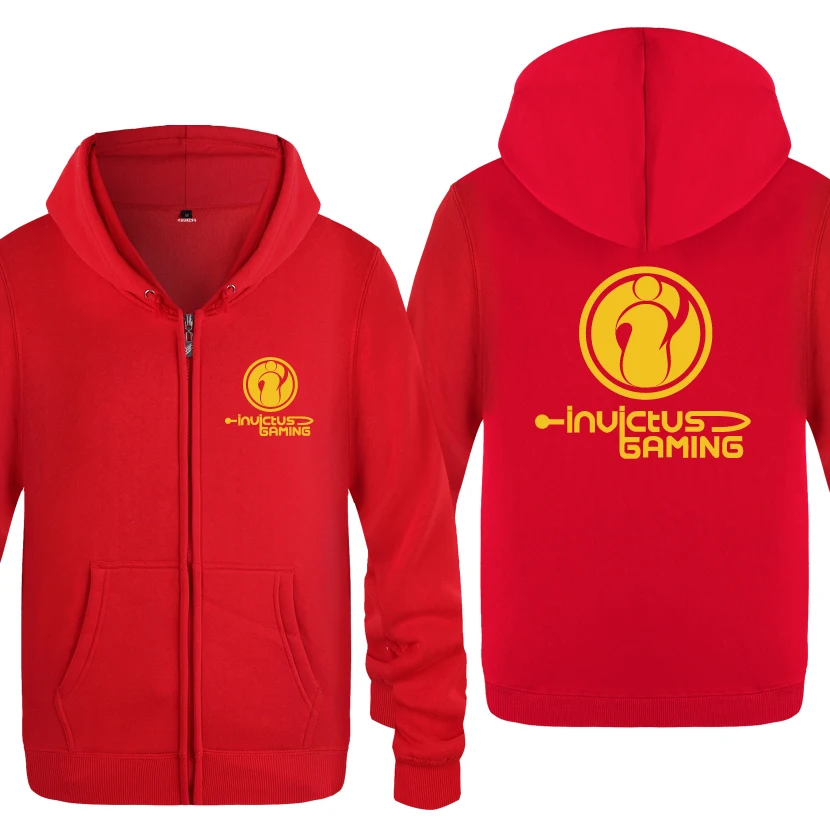  Dota Dota2 Game Sweatshirts Men 2018 Mens Zipper Hooded Fleece Hoodies Cardigans