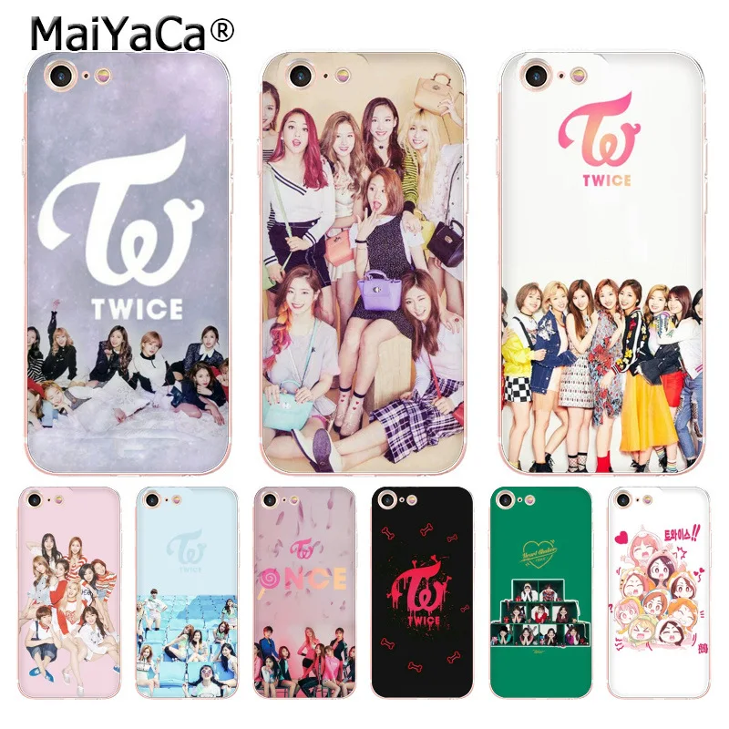 MaiYaCa TWICE Kpop Twice Mina Momo DIY Phone Accessories Case for iPhone 8 7 6 6S Plus X 5 5S SE 11pro case Cover | Мобильные