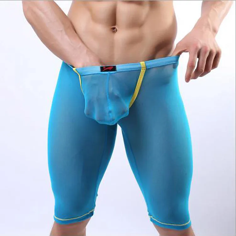 Мужской mid Мужские штаны сексуальные прозрачные брюки мужские колготки пижамы брюки газовые пижамы