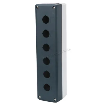 

6 holePush button switch box emergency stop push button box dustproof protect box case 2 color