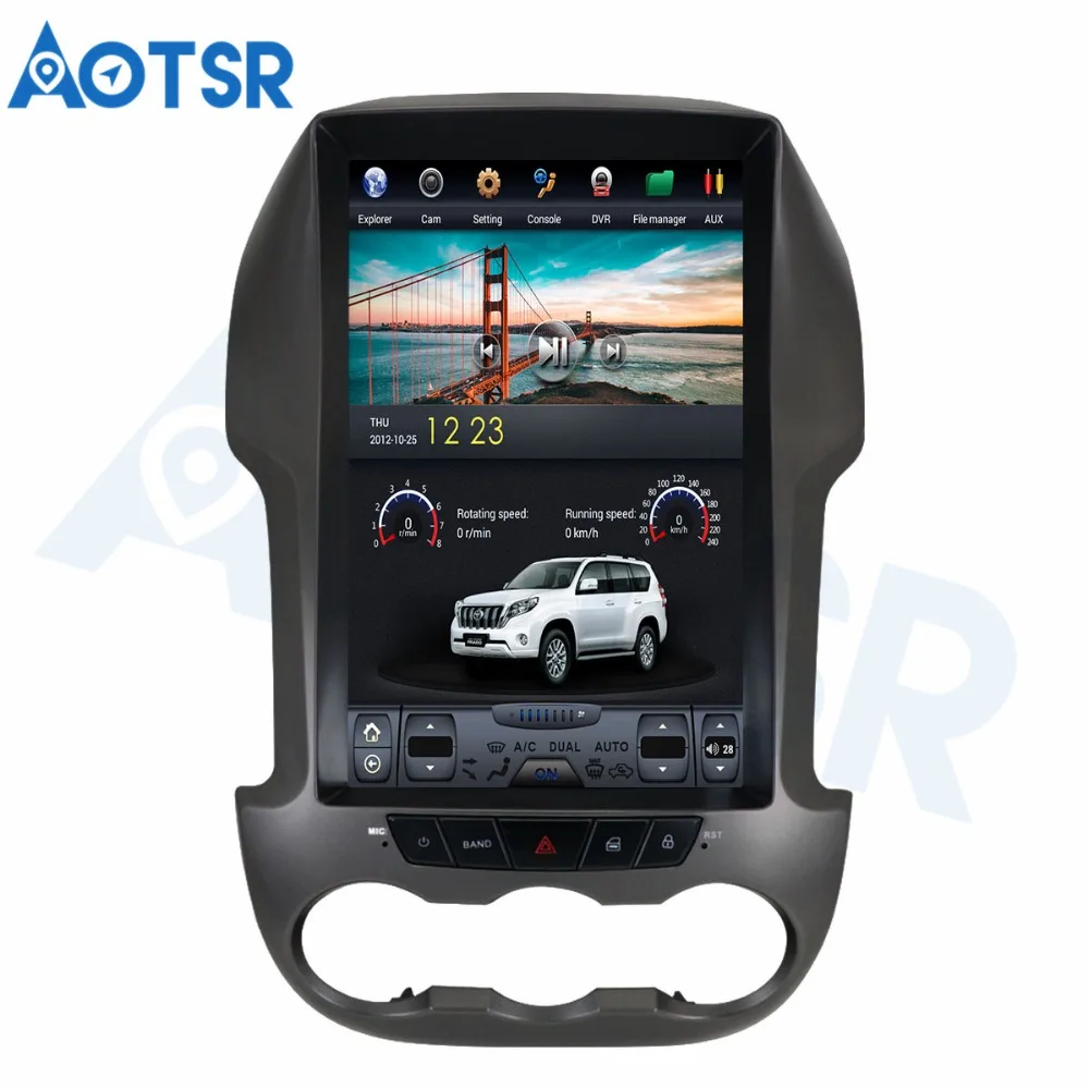 Tesla 12.1"Android 7.1 Car CD DVD Player GPS Navigation For Ford Ranger
