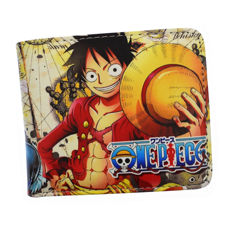 Cartera de PU de una pieza con cartera para tarjetas y monedas, monedero corto, novedad