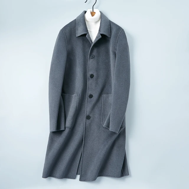 Aliexpress.com : Buy Handmade Cashmere Men's Long Jackets Winter Warm