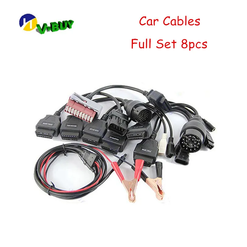 Discount! Free shipping A+ quality Car Cables for Auto CDP Pro 8 pcs