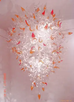 

Hotel Large Chandelier Light Energy Saving Light Source Modern Murano Blown Glass Style Chandelier
