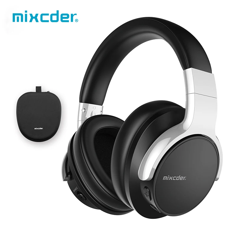 Mixcder E7 Active Noise Cancelling Bluetooth Headphone with Microphone Stereo Headset Deep Bass Wireless Headphones for phone