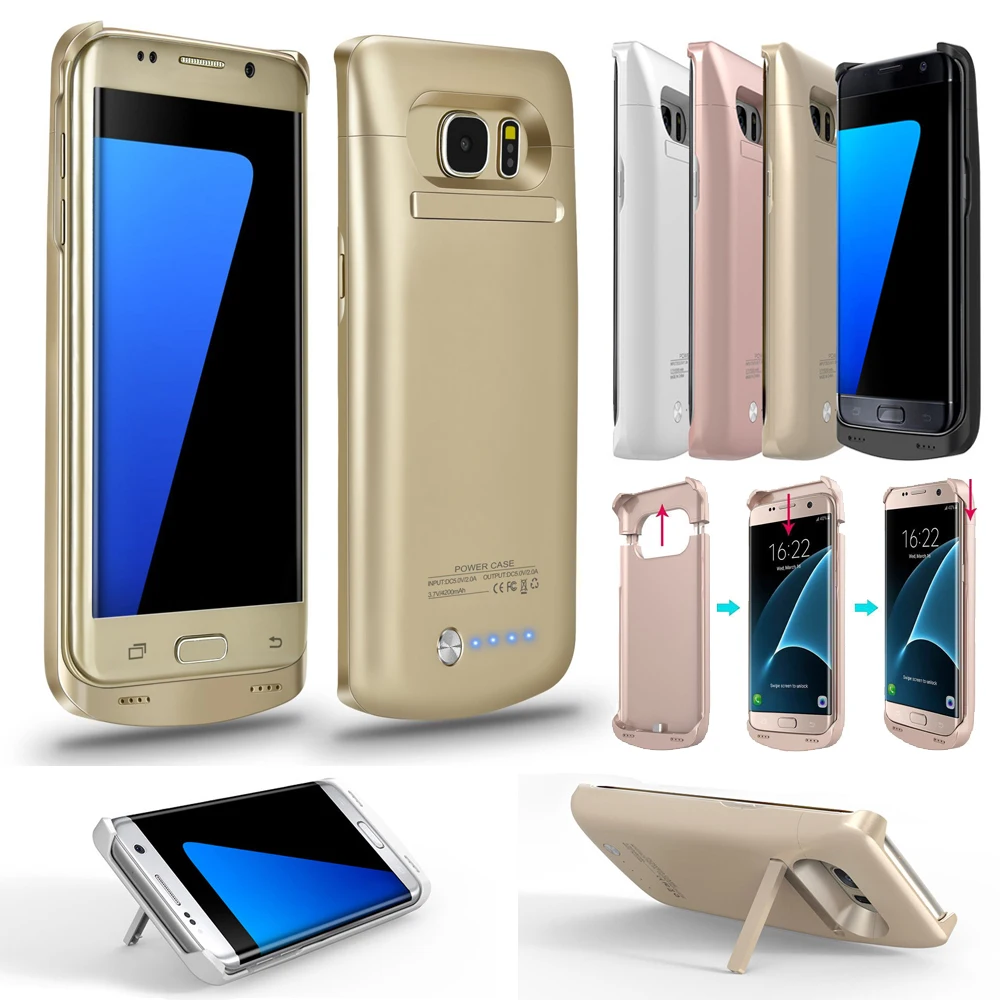 

Idealforce for S7 edge 5200 mAh li-ion External Battery Backup accumulator Charger Case Cover Pack Power Bank