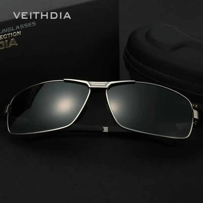 Мужские солнцезащитные очки VEITHDIA брендовые для вождения с поляризационными