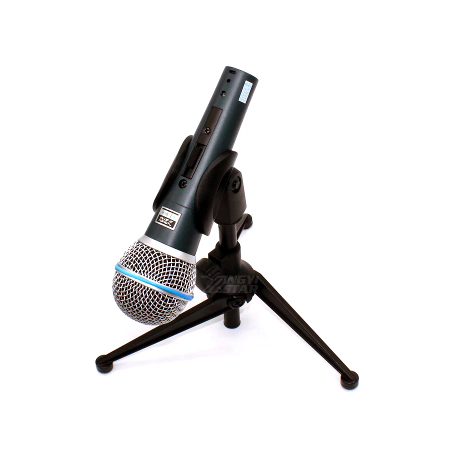 BT58A Профессиональный переключатель Вокальный динамический проводной микрофон стенд металлический Настольный Штатив Держатель для Бета BT 58A караоке микрофон микрофона