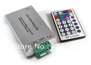 

RF 28-Key LED RGB controller(Aluminum);DC12-24V input,max 4A*3channel output