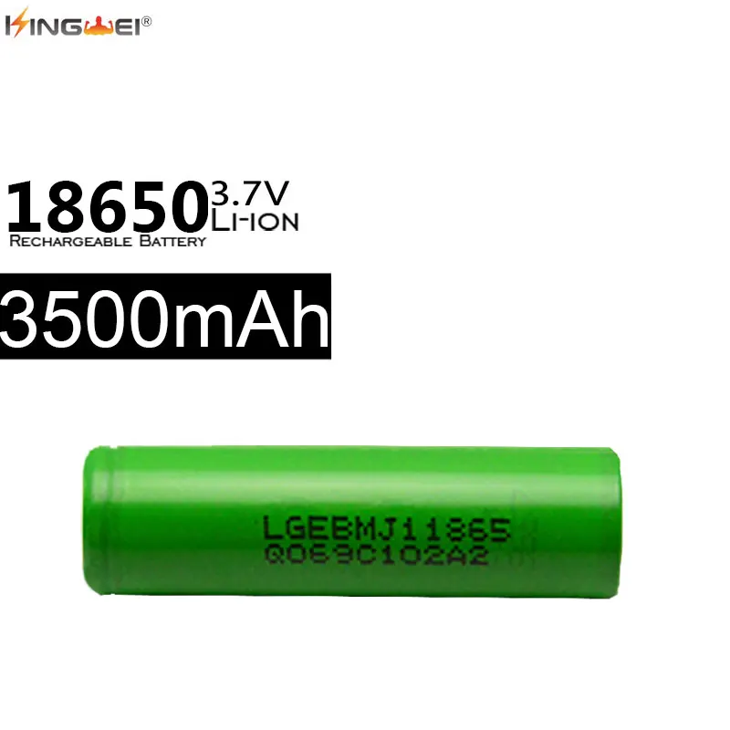 4 шт. Высокая мощность 18650 батарея для LG MJ1 3500mAh 3,7 v 10A перезаряжаемые литиевые батареи