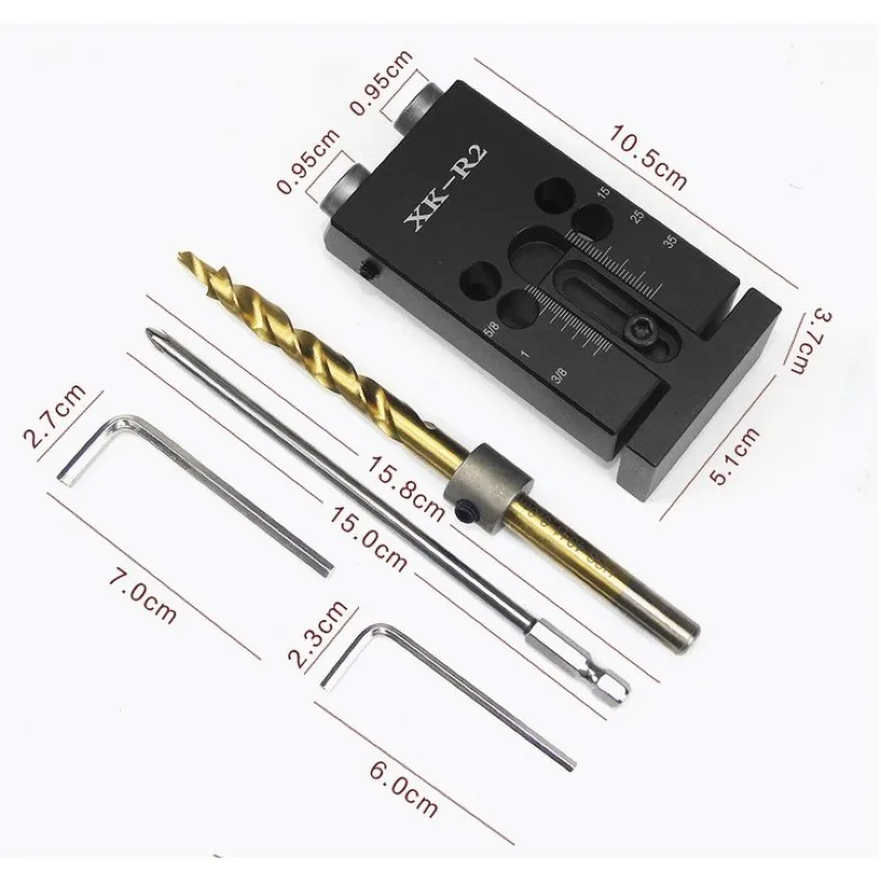 Мини Kreg стиль карманное отверстие джиг комплект системы для деревообработки столярных изделий+ 9,5 мм Шаг сверло и аксессуары набор инструментов для работы по дереву