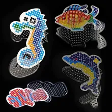 

HOT!! Aquatic creatures Shape Beads Template Hama Perler DIY Kids Craft Fuse Toy 5mm Pegboards Puzzle pattern