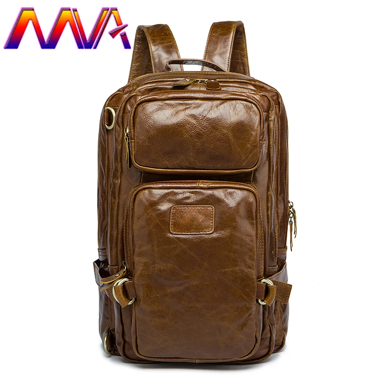 

MVA Best quality cowhide leather men backpack for fashion travelling bag with genuine leather men backpack or crossbody bags