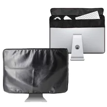 Écran LCD noir en Polyester pour Apple iMac, 21, 27 pouces, housse de protection anti-poussière avec doublure intérieure souple, LA001