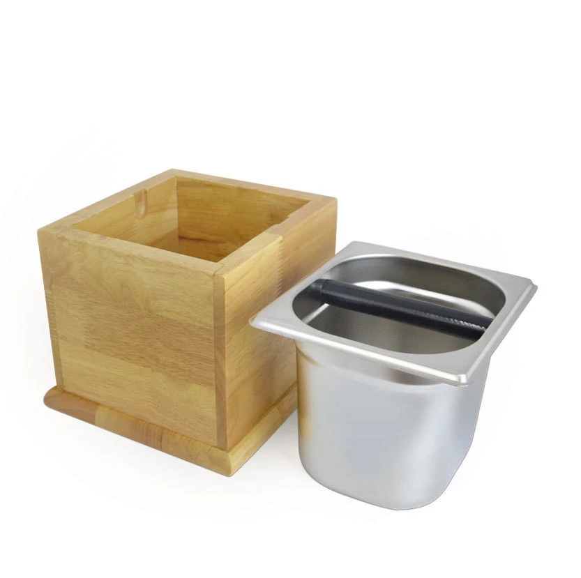 

1 PC Coffee Knock Box/Bucket Stainless Steel Coffee Powder Slag Box