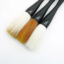 Множество волокон китайский ручка-кисть для каллиграфии шерстяные ласки для волос большой Щетка в форме Хоппер написать пары китайская живопись Эсколар