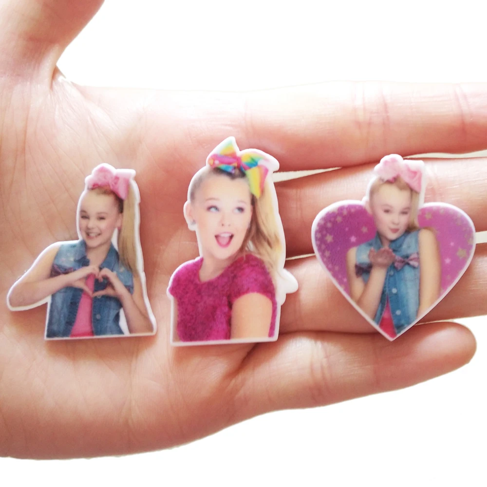 

60pcs 3 Style Mixed Popular Girl Flatback Resin Cabochon Hair Bows Center DIY Craft Embellishments Home Decoration Accessories