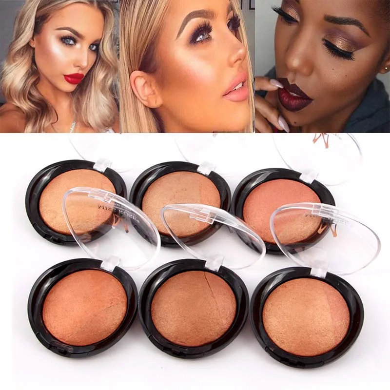 

Makeup Bronzer Blush Palette Face Makeup Baked Cheek Color Blusher Professional paleta de blush baking kit