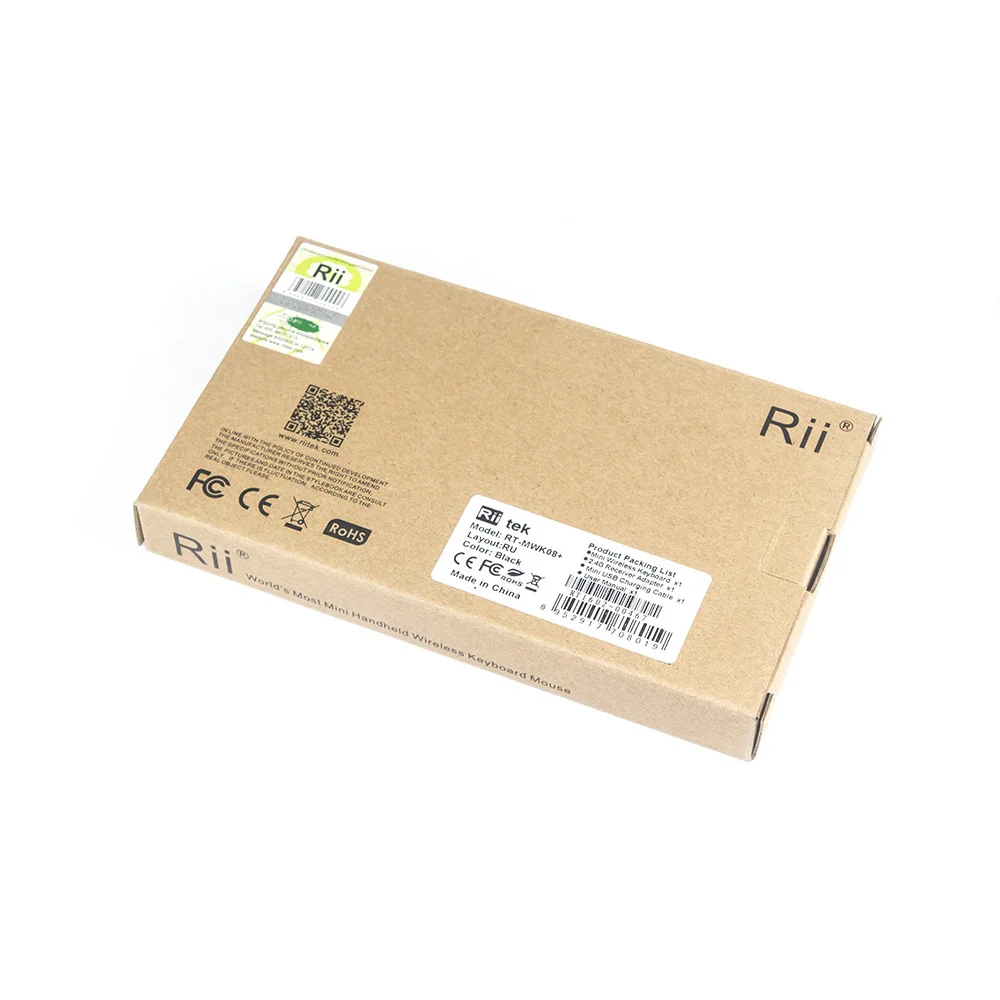Клавиатура с подсветкой Mini Rii i8 + беспроводная аэромышь 2 4 ГГц
