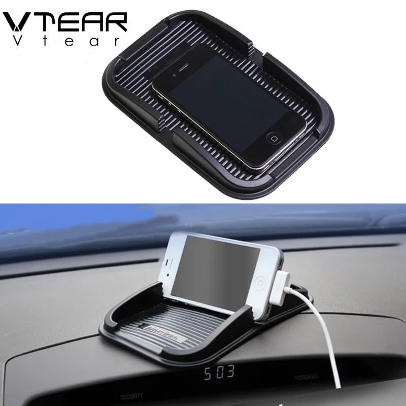 

Vtear Car Anti-Slip Mat Dashboard Mobile phone pad Navigation Support Silicone interior decoration car-styling accessories parts
